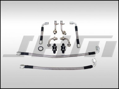 JHM Performance Stainless Braided Turbo Oil Line and Strainer