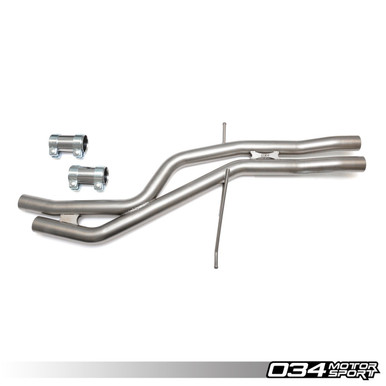 034Motorsport Res-X Resonator Delete and X-Pipe, B8/B8.5 Audi S4 3.0