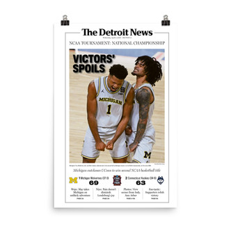 McKenney & Cadeau Lead the Way – Michigan Champions Front Page | The Detroit News Edition