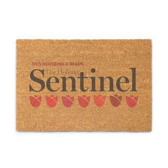 The Holland Sentinel Tulip Welcome Doormat