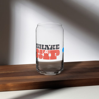 Shake & Sip Can-Shaped Glass | 16 oz