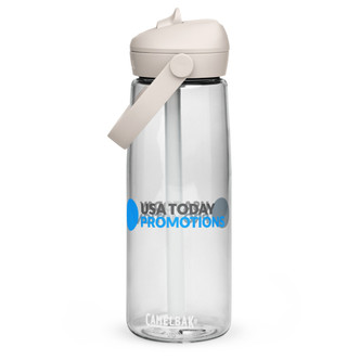 USA TODAY Promotions Flip Straw Water Bottle