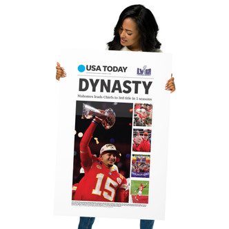 Kansas City Chiefs Win USA Today Superbowl LVIII Commemorative Cover photo paper page print