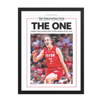 Caitlin Clark Rookie of the Year Commemorative Cover framed photo paper page print