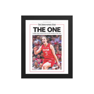 Caitlin Clark Rookie of the Year Commemorative Cover framed page print