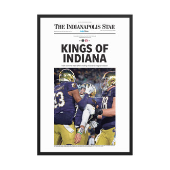 Notre Dame Kings Of Indiana Commemorative Edition framed photo paper page print