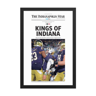 Notre Dame Kings Of Indiana Commemorative Edition framed page print