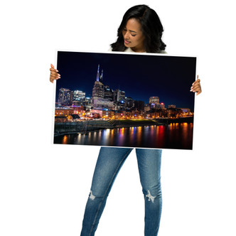 Nashville Skyline photo paper poster
