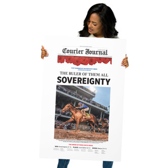 2025 Kentucky Derby photo paper page print