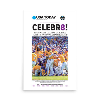 LSU Wins 2025 College World Series page print