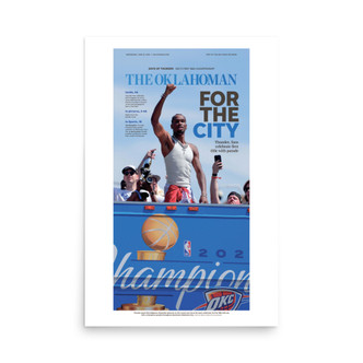 Oklahoma City Thunder Victory Parade page print