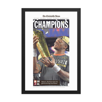 Clemson Tigers Win 2016 CFP Championship framed page print
