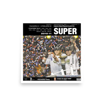 Green Bay Packers Super Bowl XLV Champions page print