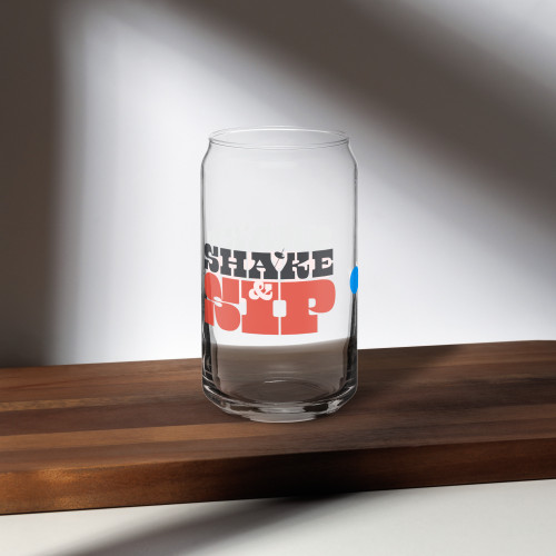 Shake & Sip Can-Shaped Glass | 16 oz