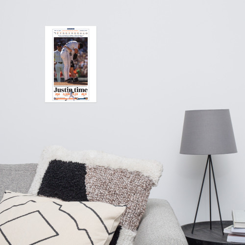 Justin Verlander "Just In Time" Tribute Print | Detroit Free Press