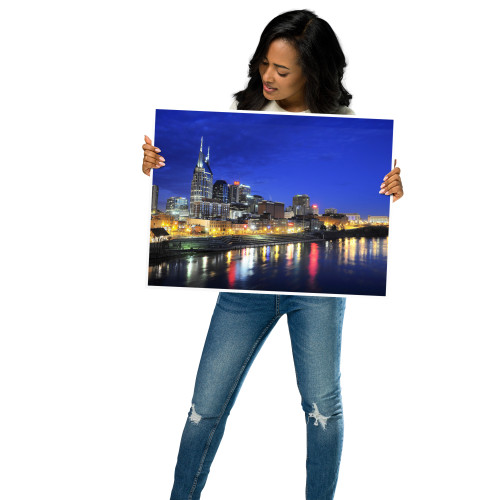 Nashville Skyline in the Early Morning photo paper poster
