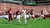Alabama coach Nick Saban leads his team onto the field for the first game of the 2011 season on Saturday September 3, 2011 against Kent State.