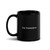 Tennessean White Logo Black Glossy Mug