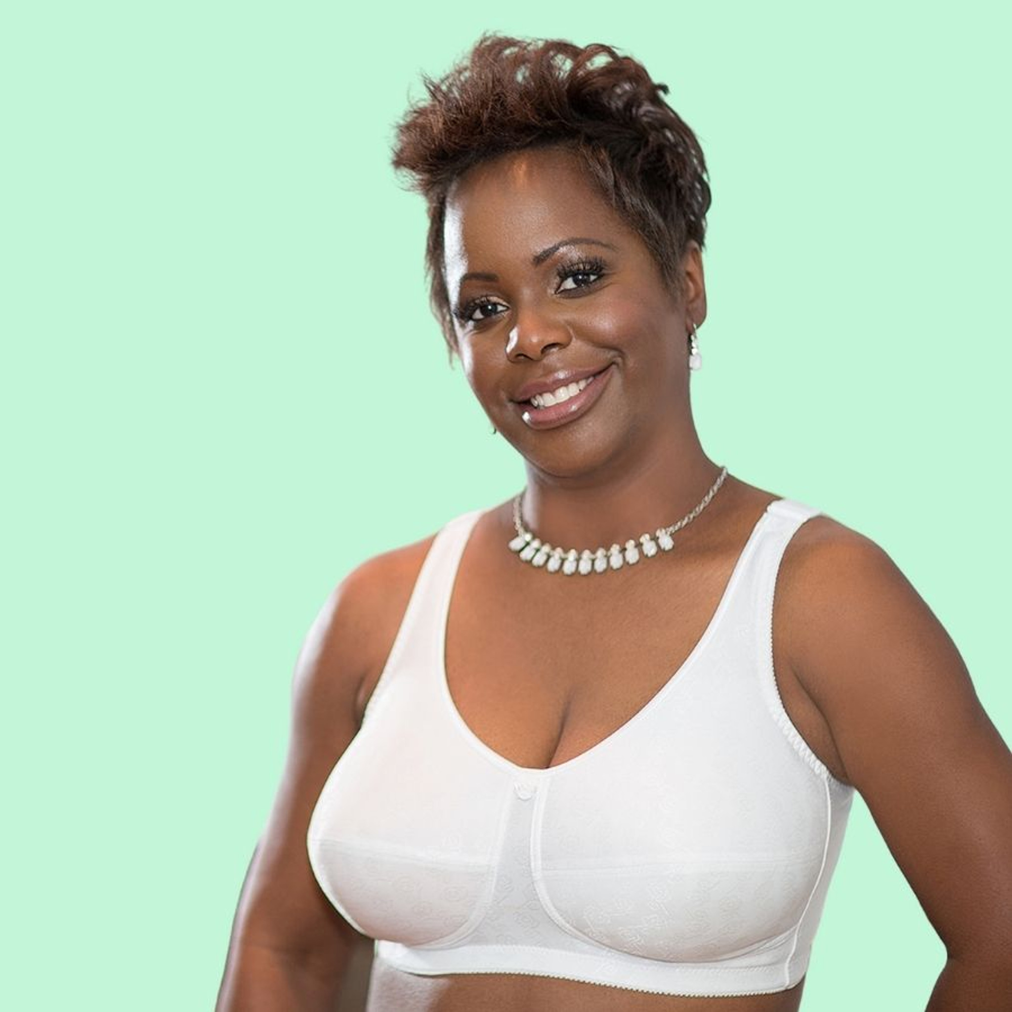 Green Plus Size Wireless Bras