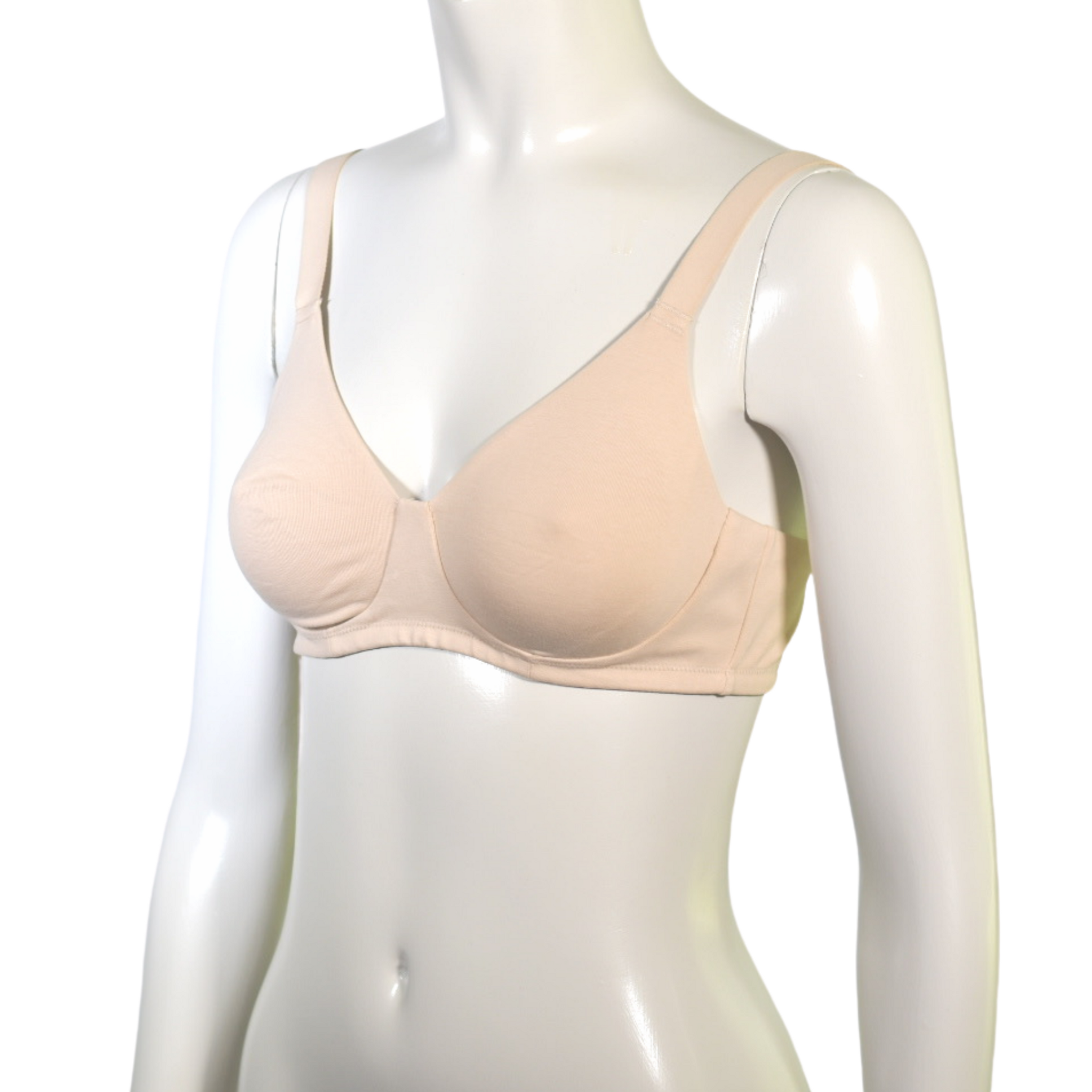 American Breast Care Women's Soft Cup Bra White 34C