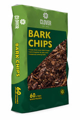  Clover Bark Chips 60L – Decorative Bark Mulch for Gardens & Landscaping 