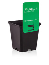  Teku MQD Square Pot 9x9x9.5cm Black (Box 880) 