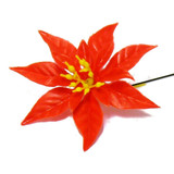  Wreath Flowers Poinsettia Red 6.5inch (Pack 100) 