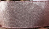  Ribbon Wire Edged Rose Gold Metallic (63mm x 10 yards) 