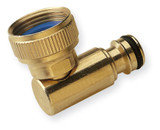  Brass Quick Connect Swivel Elbow ¾" Female 