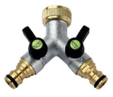  GEKA Brass 2-Way Quick Connector  ¾" BSP Female 