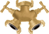  Brass Y Coupling with Valves 