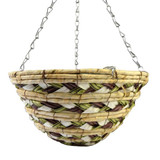 Wolds Bloom Light 3 Tone Pattern Round Hanging Basket 