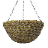 Wolds Bloom Palm Light Rope Round Hanging Basket 