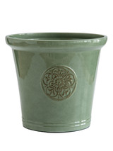 Sledmere Green Round Planter 30cm | 10L Garden Plant Pot