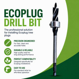  Ecoplug Max Set-Depth Drill Bit | Precision 13mm Chuck Drill Bit for Tree Stump Removal 