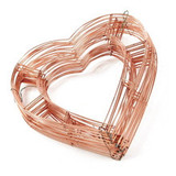 Heart - Shaped  Copper Wreath Rings