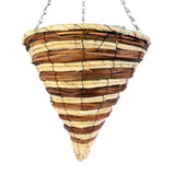 Brushwood & Corn Leaf Rope Cone Hanging Baskets