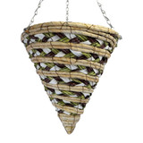 Wolds Bloom Light 3 Tone Pattern Cone Hanging Baskets 