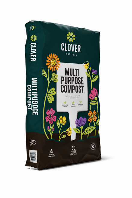 Clover Multi-Purpose Compost - Peat-Based Growing Medium for All Plants