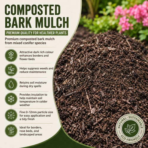Ground & Composted Fine Bark 70L
