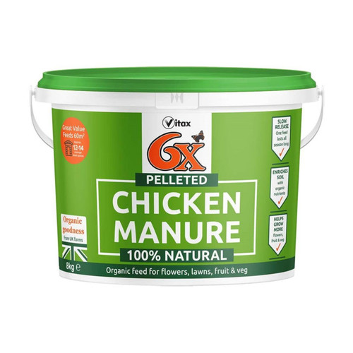 Vitax 6X Pelleted Poultry Organic Manure 