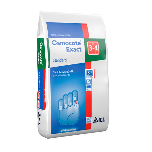  Osmocote® Exact Standard 3-4M 16-9-12 + 2MgO +TE 25 kg 