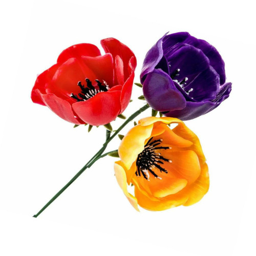  Wreath Flowers Anemone Assorted 
