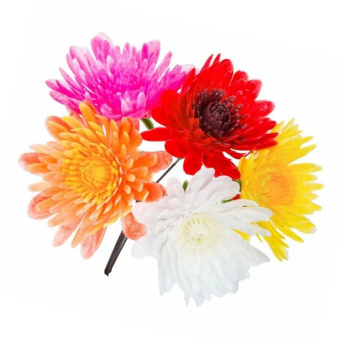  Wreath Flowers Mini Mum Assorted Pick (Pack 100) 