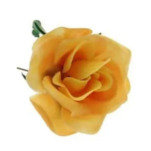  Wreath Flowers Rose Yellow Pick (Pack 100) 