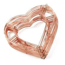  Heart - Shaped  Copper Wreath Rings 