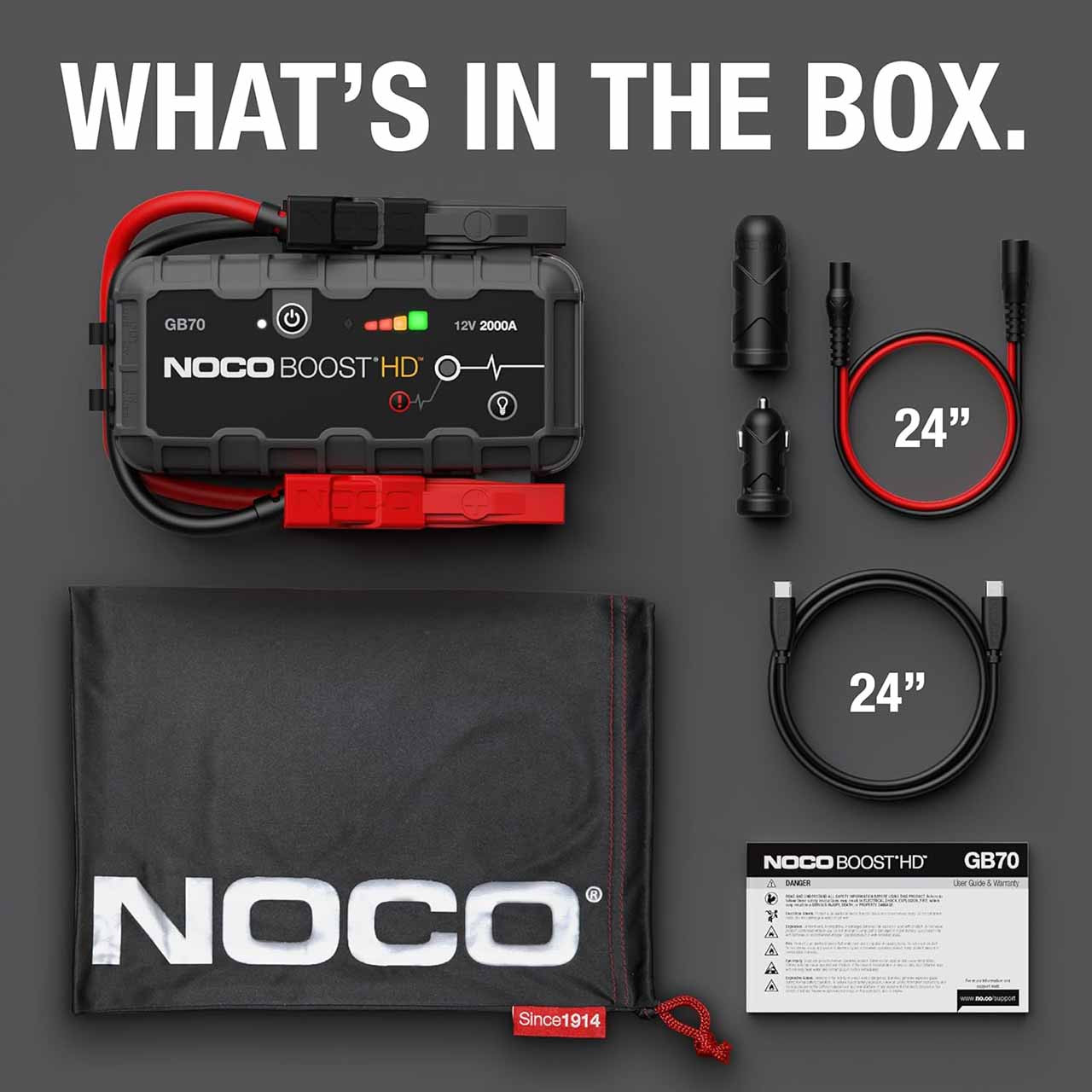 NOCO Boost HD GB70 Lithium Portable Jump Starter – NOCO Boost HD