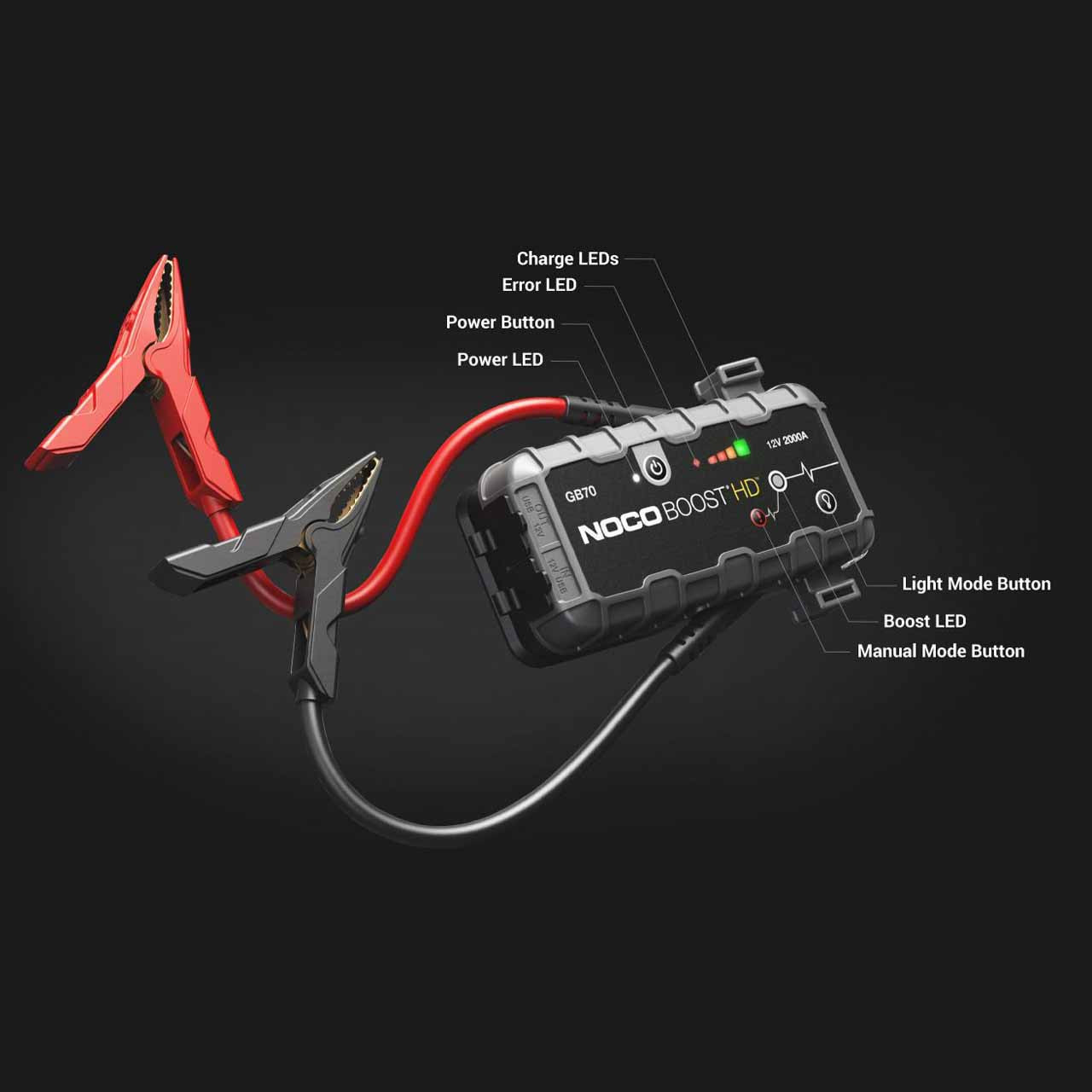 NOCO Boost GB70 Lithium Portable Jump Starter