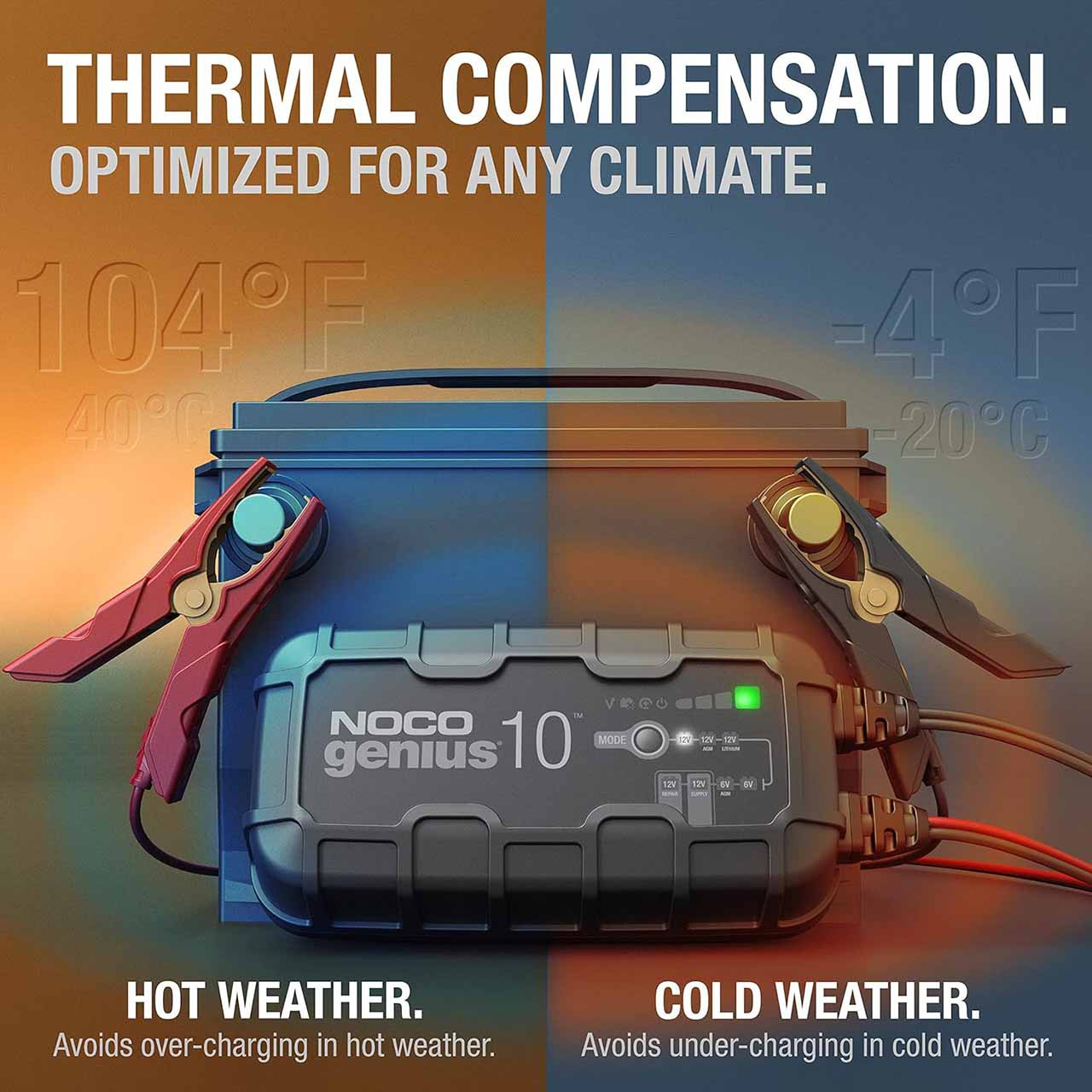 NOCO GENIUS10 Smart Battery Charger and Maintainer