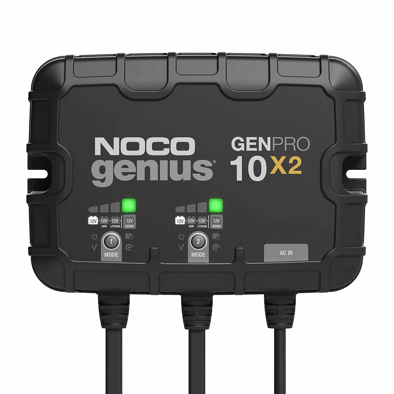 NOCO Genius GENPRO10X2 2-Bank Marine Battery Charger & Maintainer